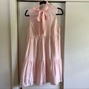 Pink gingham English factory dress